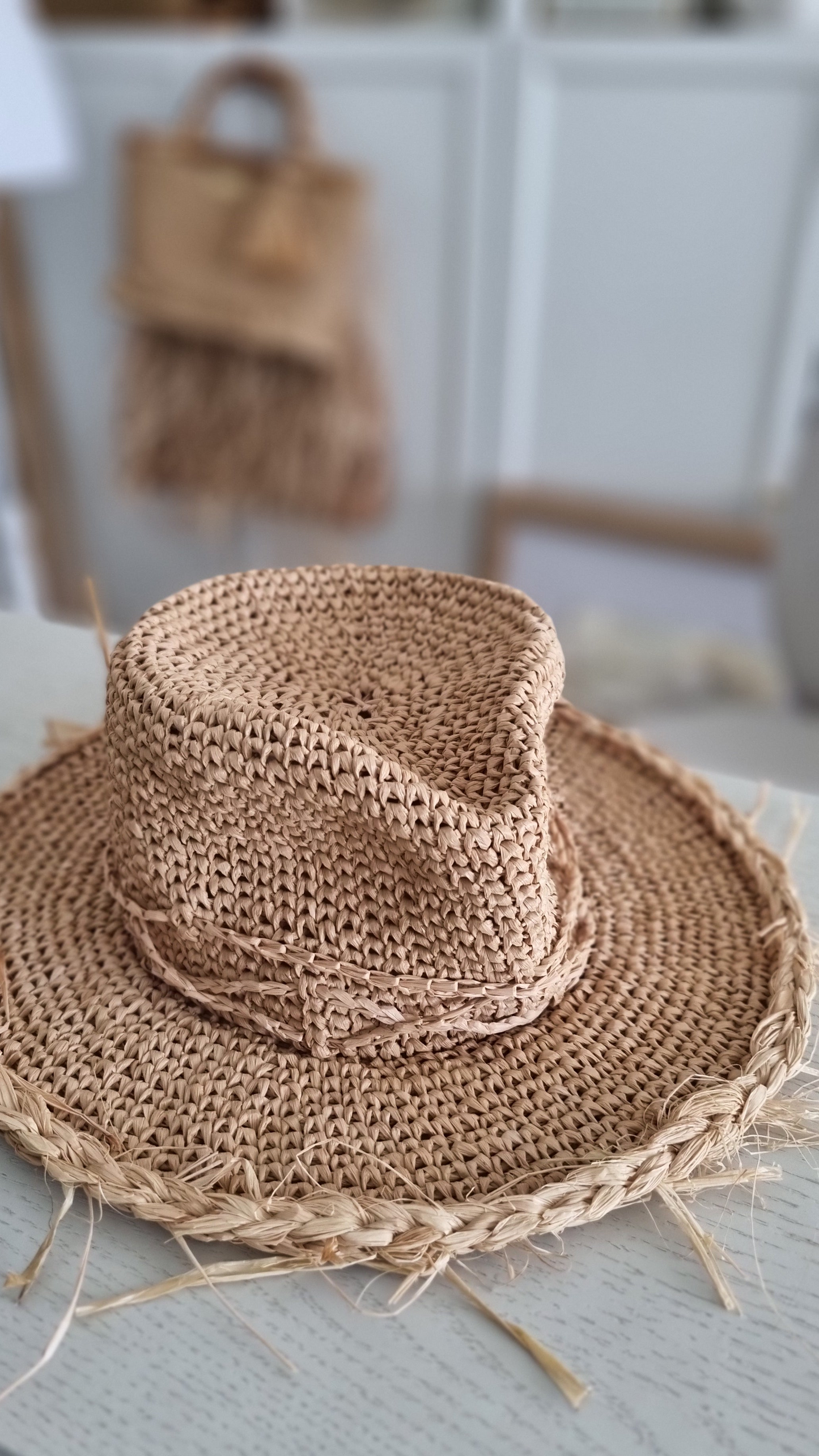 Raffia Summer Hat Fedora - Calpurnia