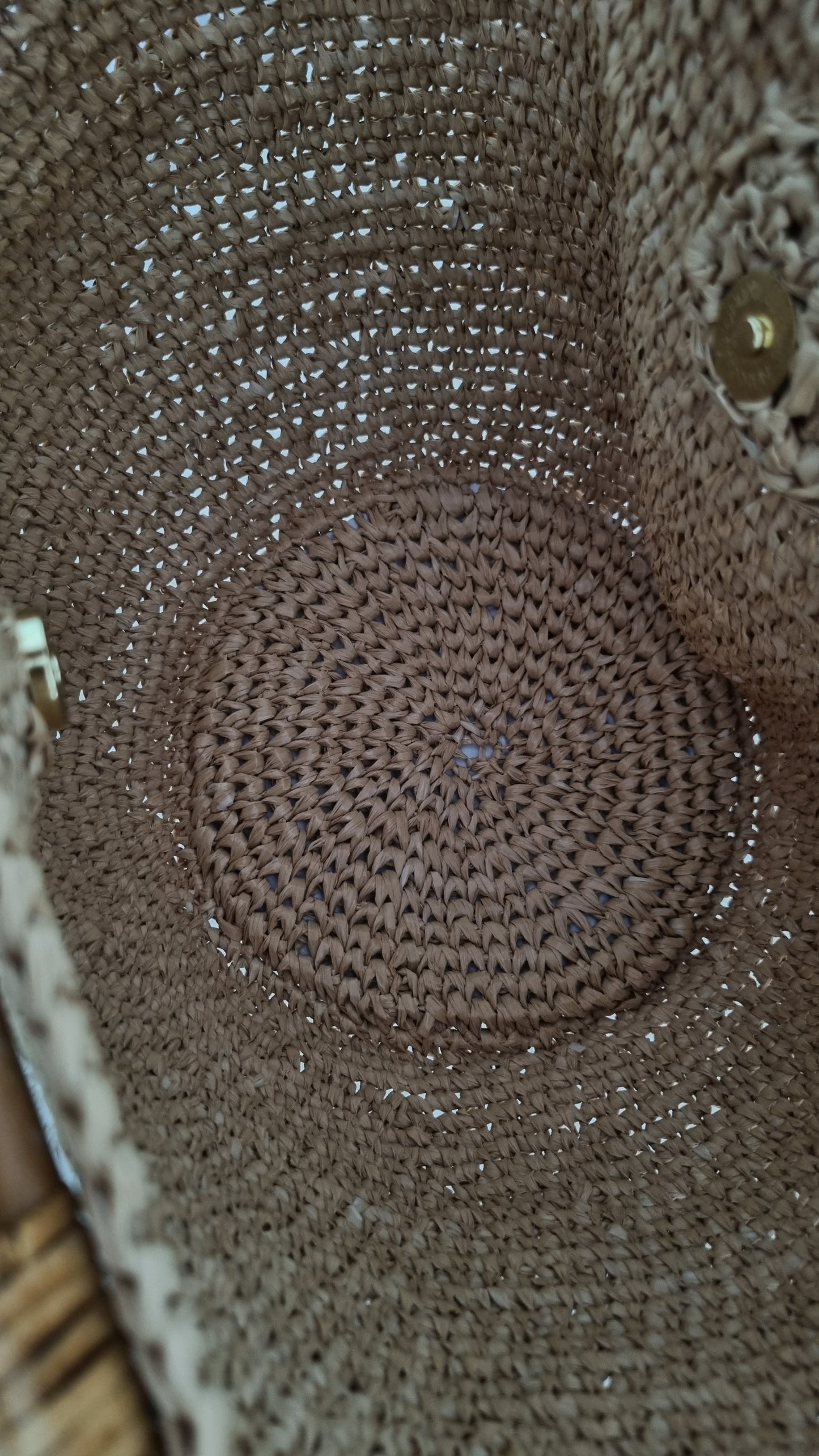 Raffia Bag with Bamboo Handles - Laelia