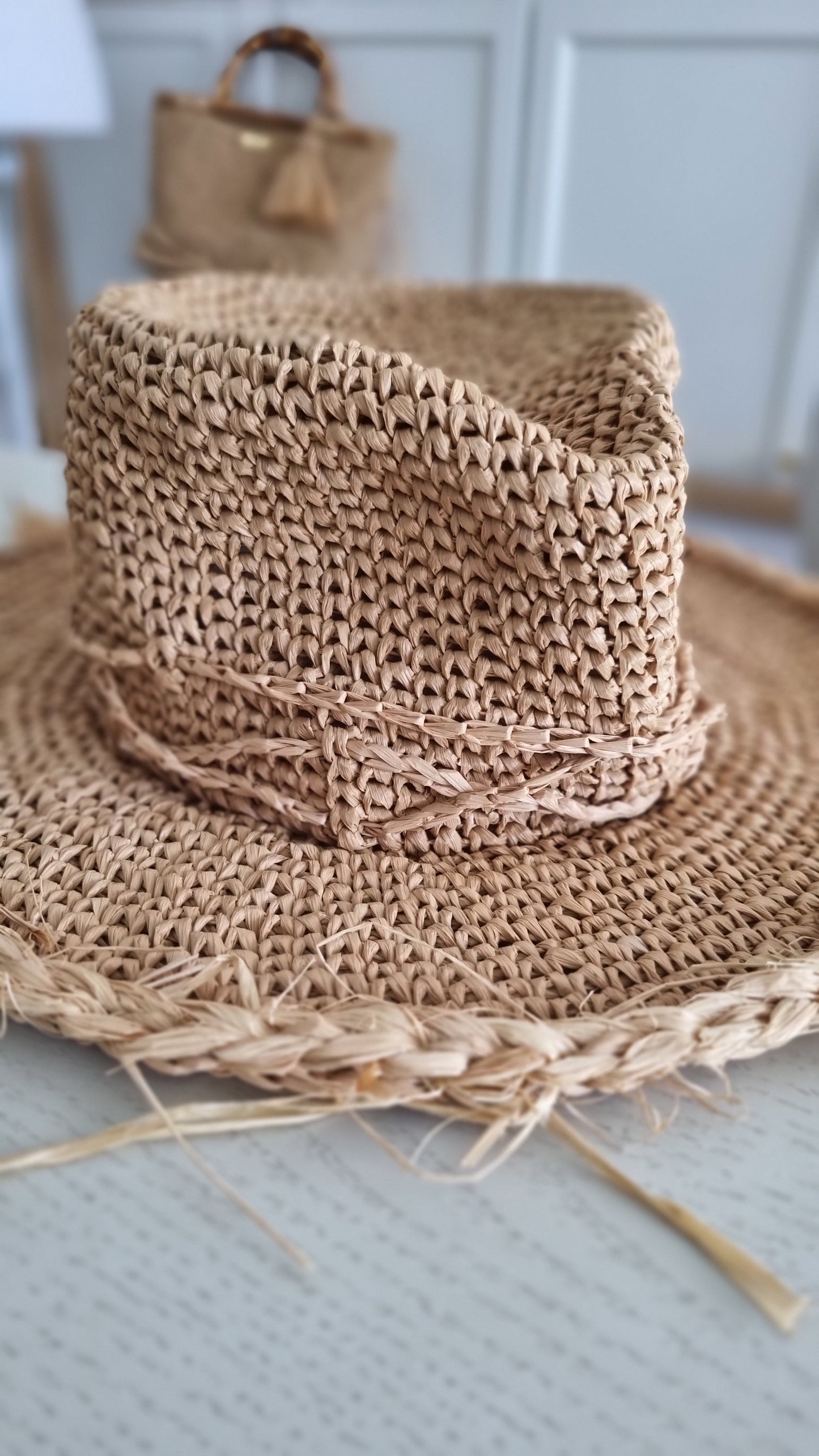 Raffia Summer Hat Fedora - Calpurnia