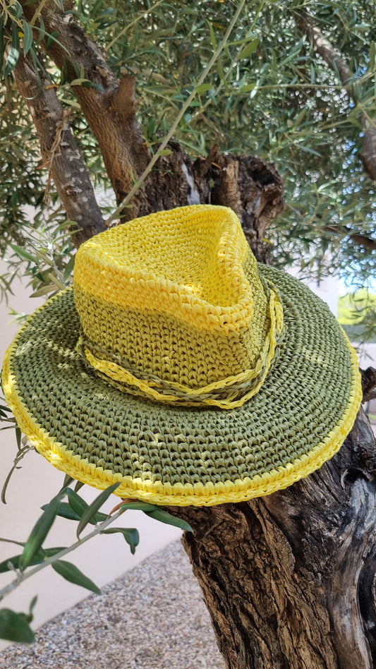 Raffia Summer Hat Fedora - Avisa