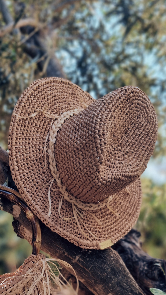 Raffia Summer Hat Fedora - Agrippina