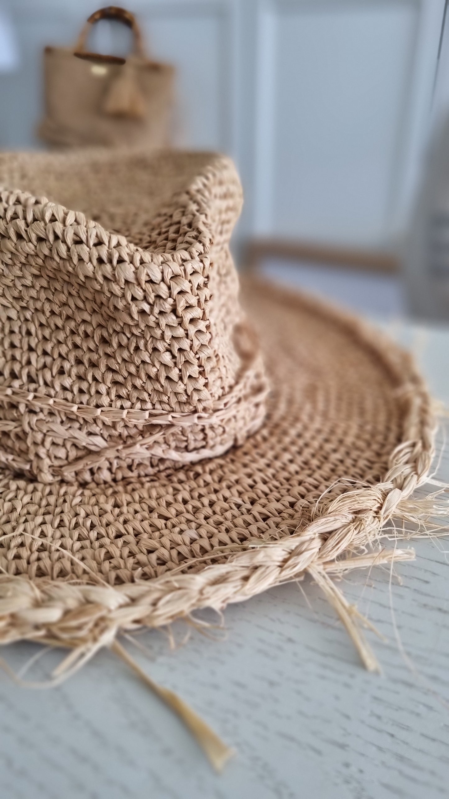 Raffia Summer Hat Fedora - Calpurnia